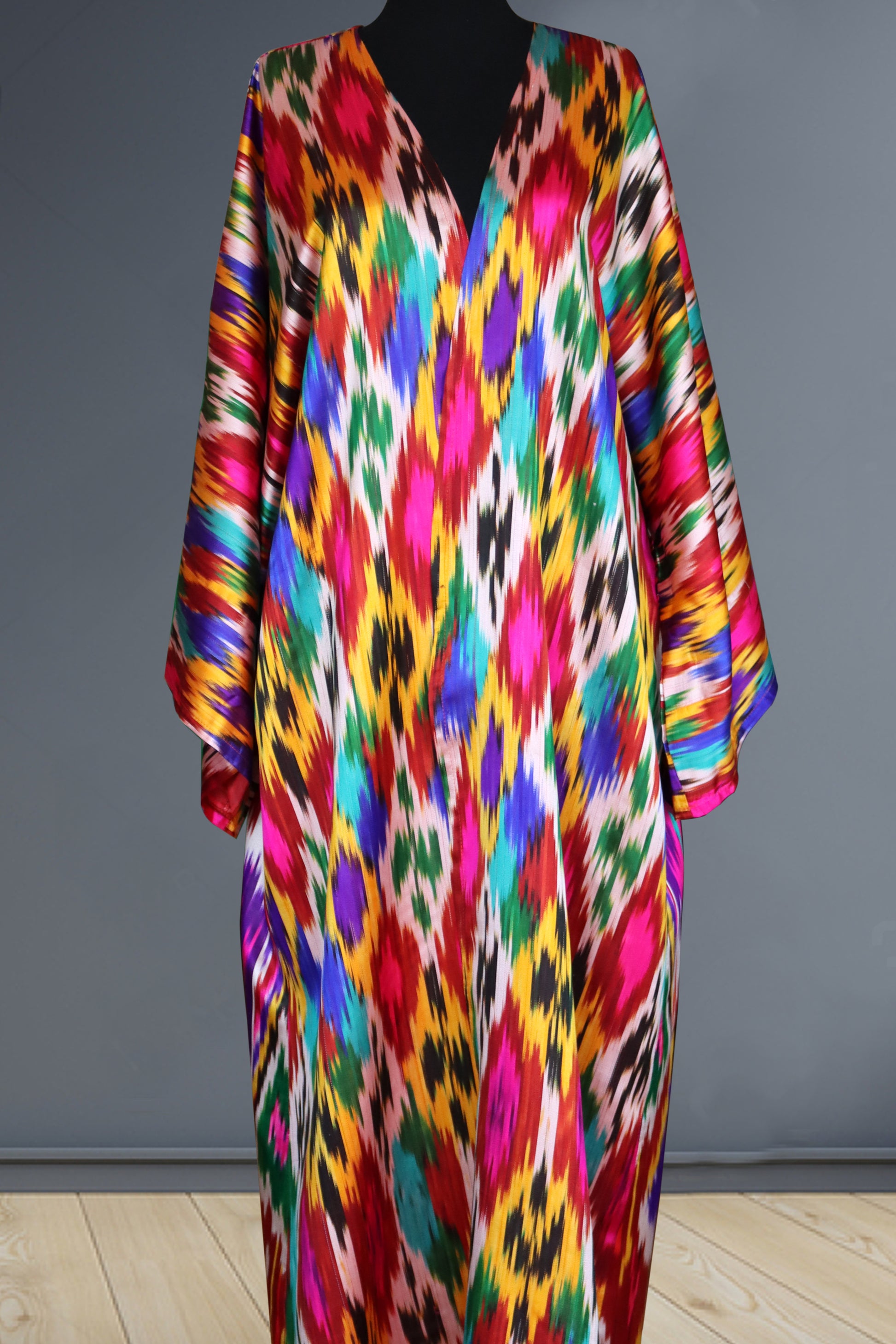 vintage silk ikat kimono vk 015