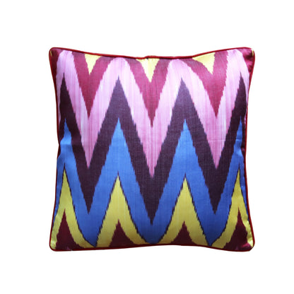 cushion cover silk velvet ikat / silk ikat 50x50cm vs015