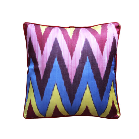 cushion cover silk velvet ikat / silk ikat 50x50cm vs015