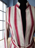 handwoven organic linen caftan