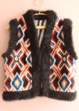 Silk Velvet Ikat Vest