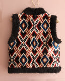 Silk Velvet Ikat Vest